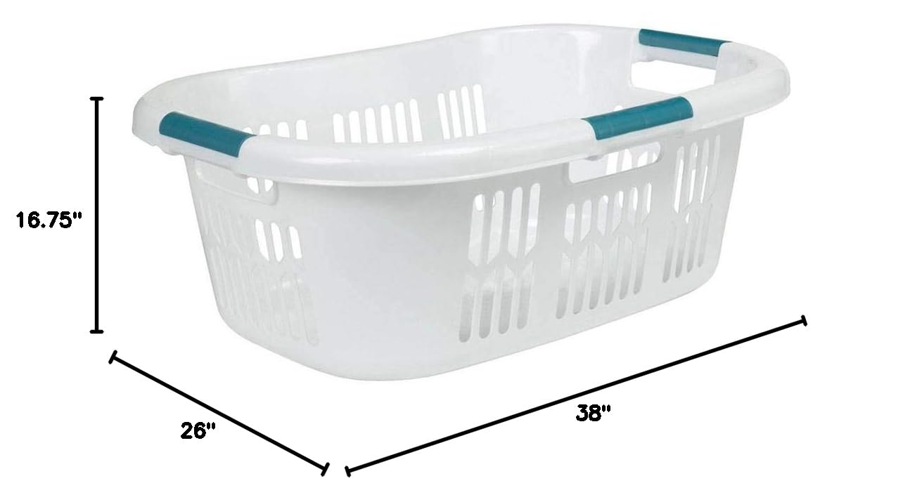 Amish-Made Rolling Laundry Cart with 1 Bushel Basket - Heavy Duty Mobile Laundry Hamper for Bedroom, Closet & Laundry Room Organization