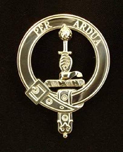 MacIntyre Clan Crest Badge - Authentic Scottish Heritage Jewelry in Solid Sterling Silver - Perfect for Tartan Weddings, Highland Games & Celtic Pride Gifts