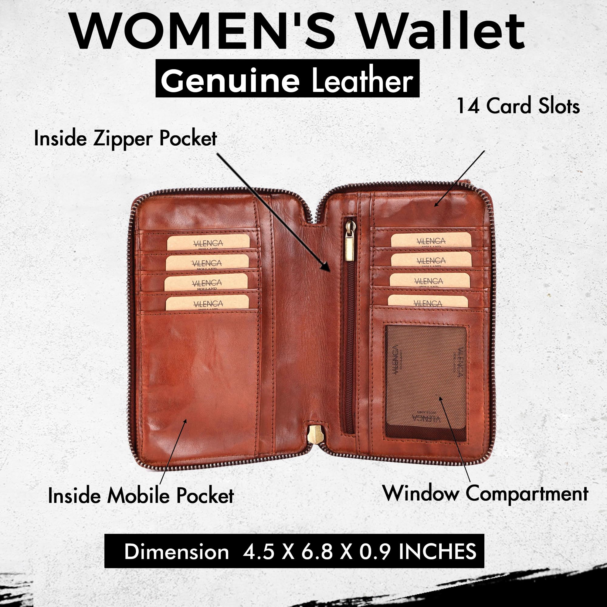 Genuine Leather Crossbody Bag for Women - Stylish Phone Purse for Daily Use