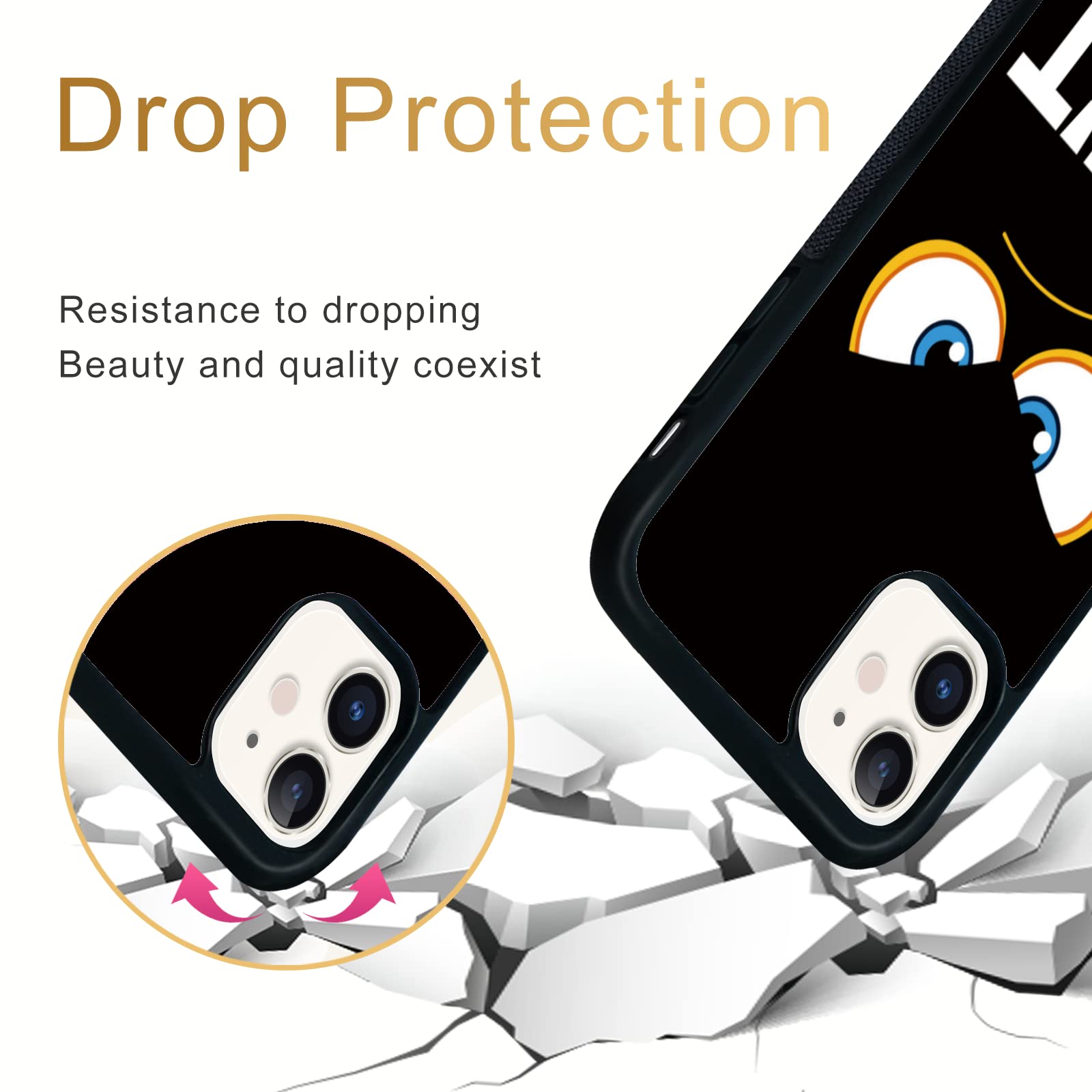 Funny Cool iPhone 11 Case for Men & Teens - 'Don't Touch My Phone' Protective Cover - Perfect Gift for Boys, Kids & Teens | School, Work & Everyday Use