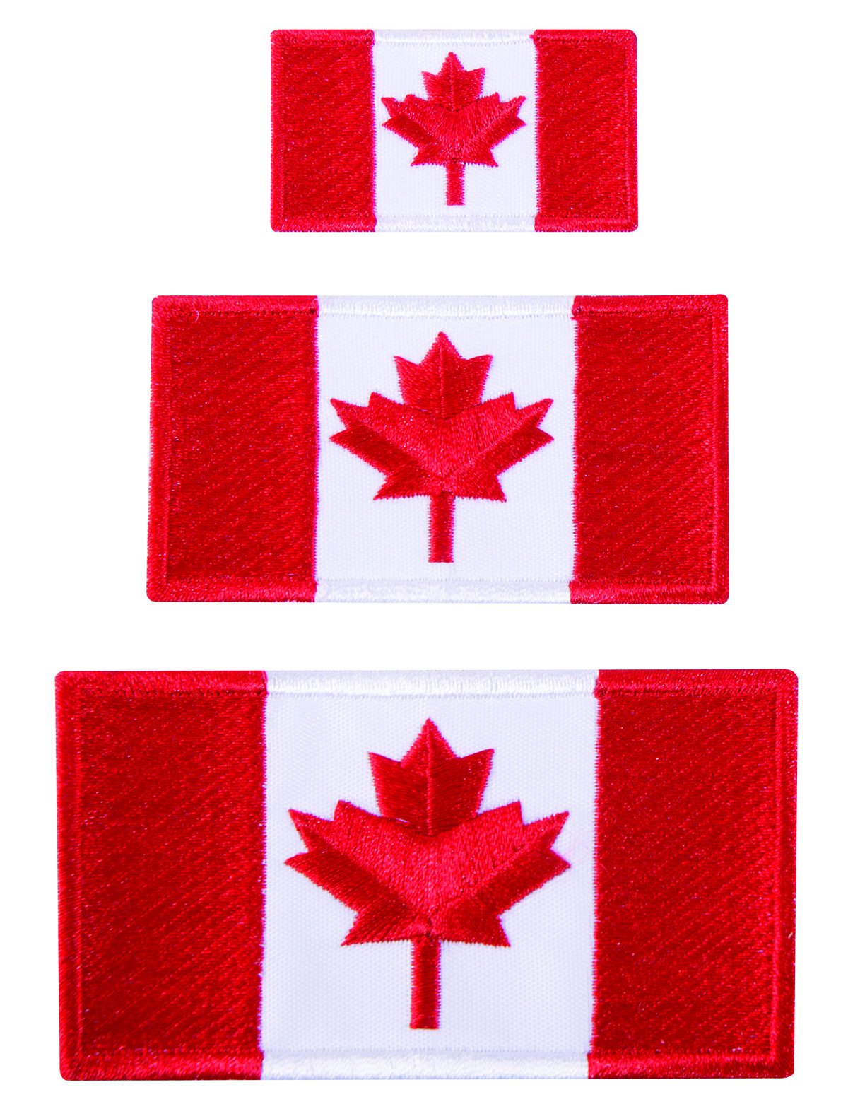 Premium Iron-On Canada Flag Patches for Jackets & Bags - Austin House Embroidered Appliques for DIY Crafts, Travel & National Pride