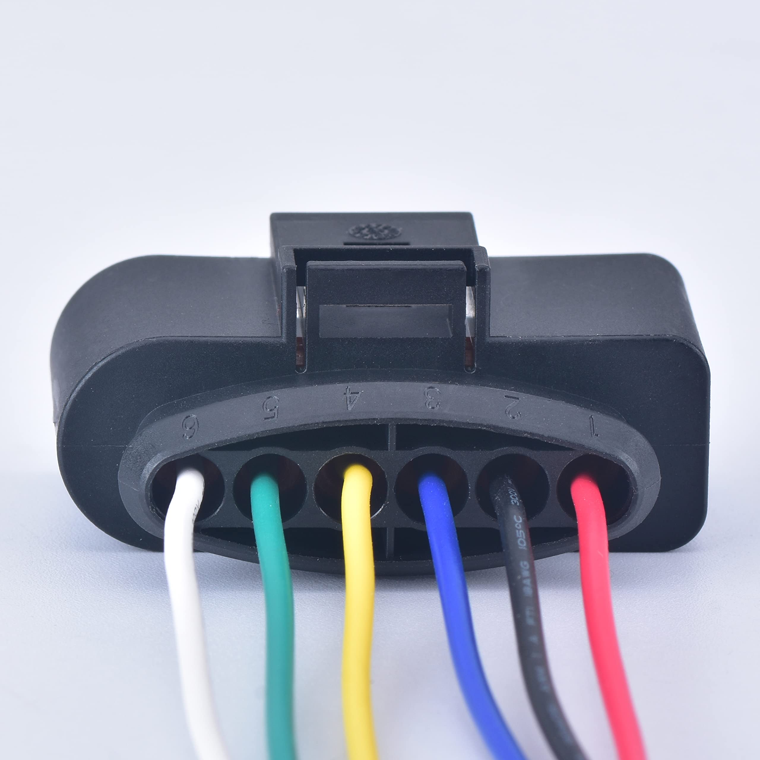 6 Pin 3.5mm Waterproof Electrical Connector - Ignition Coil Wire Harness Plug 1J0973726 Compatible with Audi VW - Perfect for Engine Repairs & Automotive Electrical Upgrades