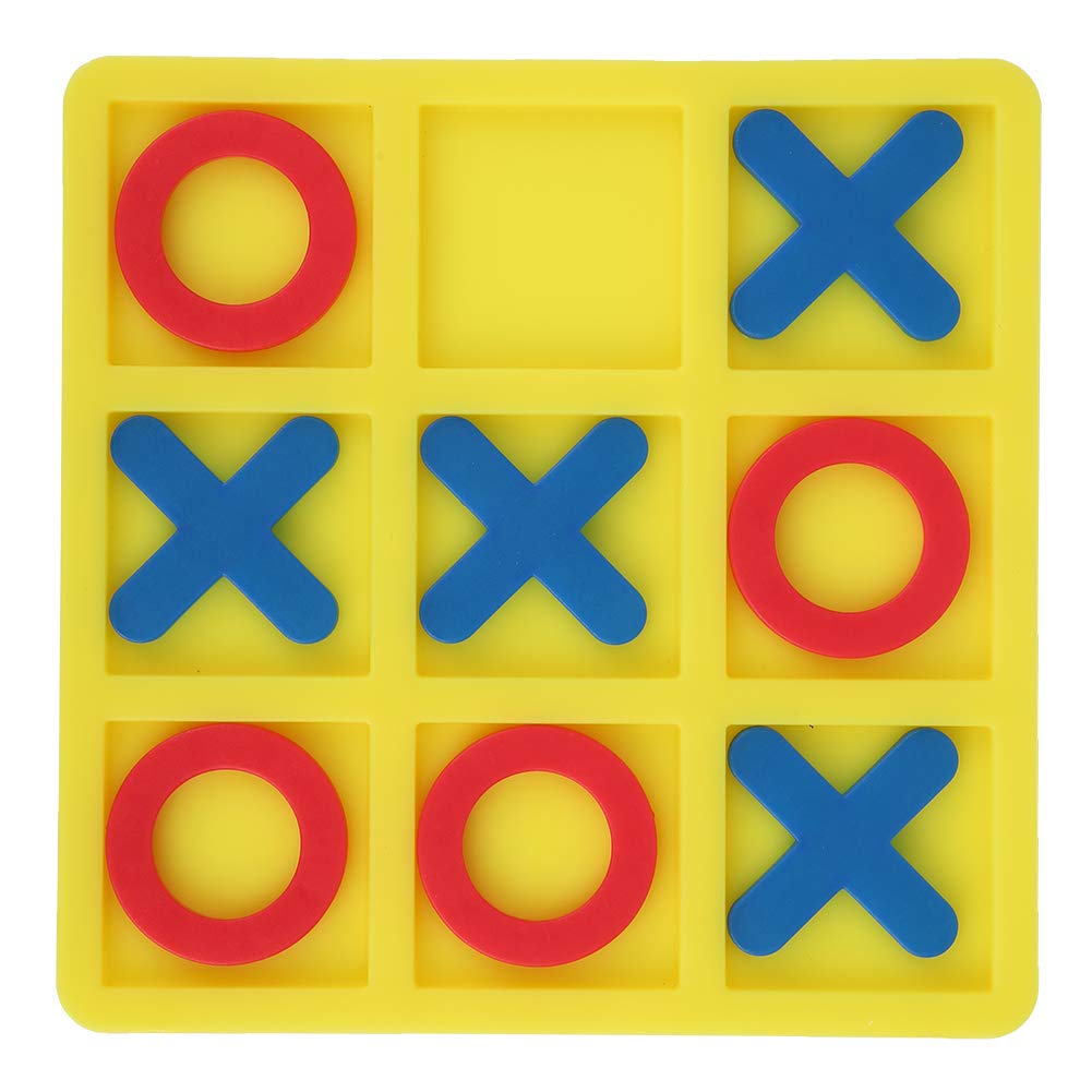 Interactive Kids Puzzle Board Game - Early Education Toy for Indoor/Outdoor Play (Yellow Chess Board) - Family Fun Activity