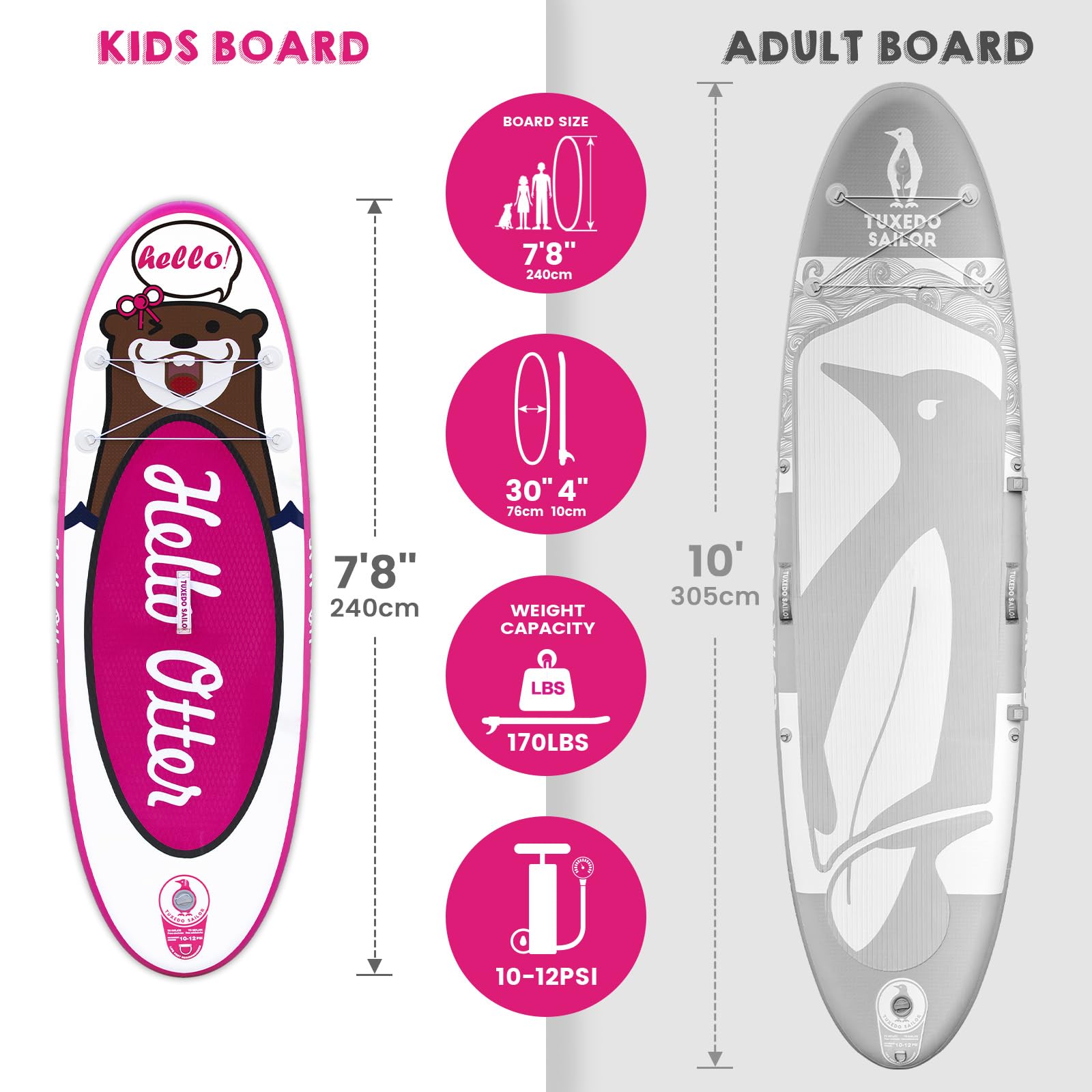 Premium Inflatable Stand Up Paddle Board for Adults & Kids - Lightweight SUP with Paddle, Pump, Leash & Carry Bag - Perfect for Lakes, Rivers & Ocean Surfing