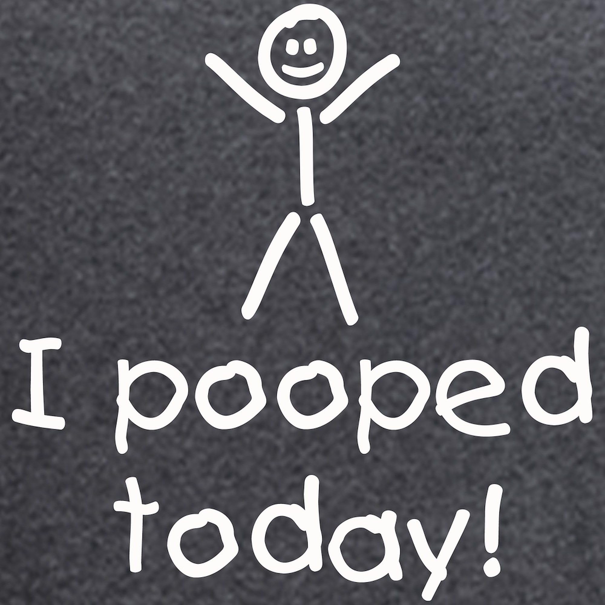 Funny Men's Charcoal Pajamas - 'I Pooped Today' Novelty Sleepwear | Comfortable Lounge Pants for Relaxing at Home, Gag Gift for Husband or Boyfriend
