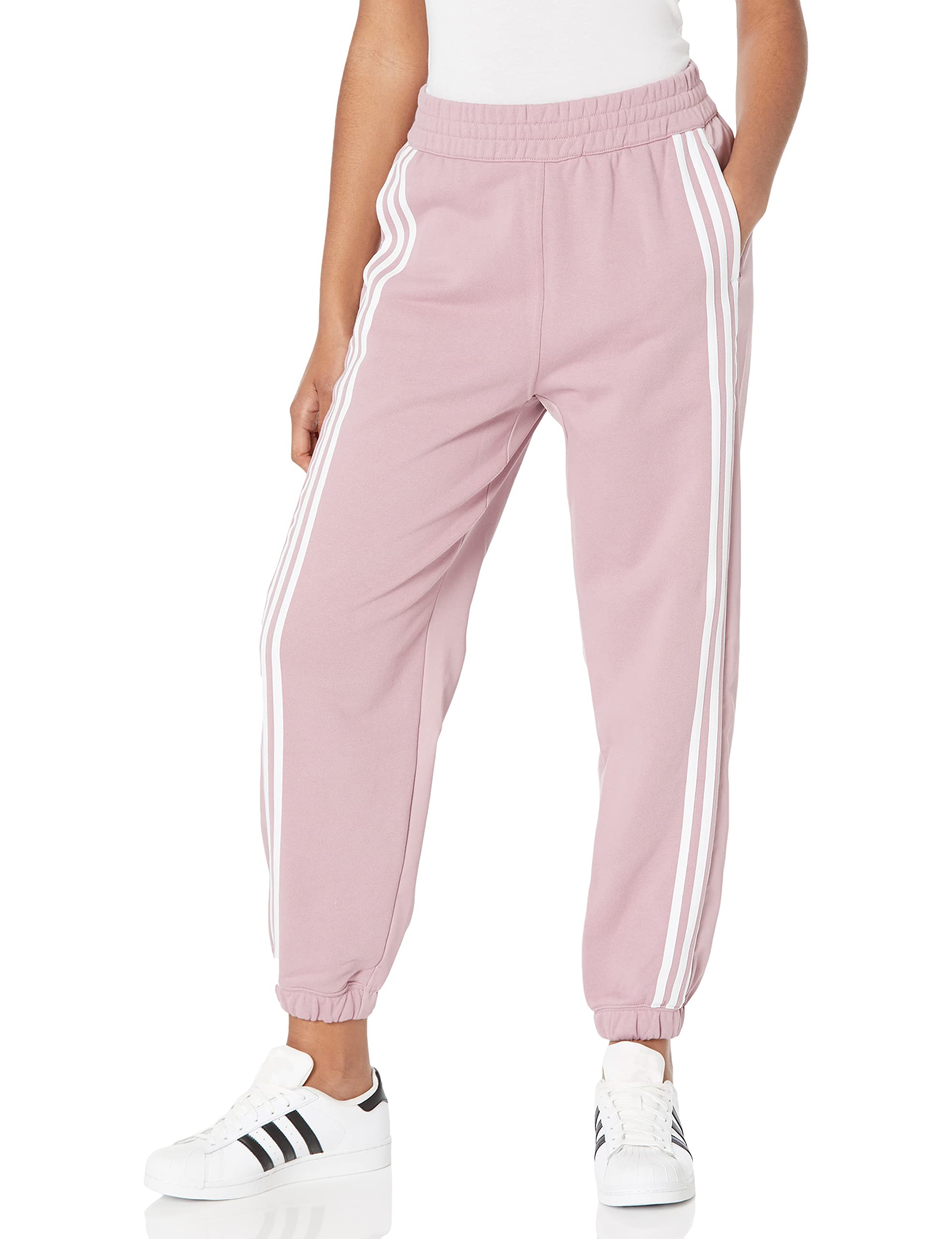 Adidas Originals Women's Adicolor Classics Woven Back Cuffed Jogger Pants - Comfortable Athletic Lounge Pants for Running, Yoga & Casual Wear