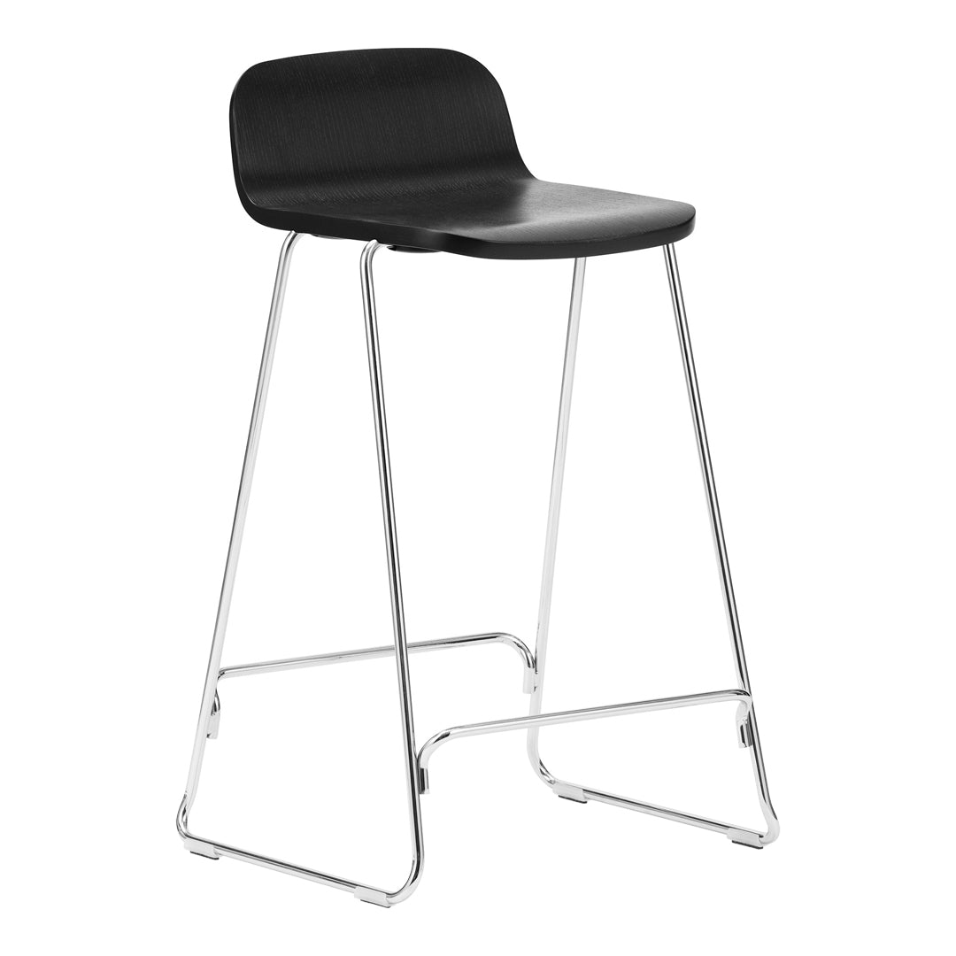 Modern Kitchen Counter Stool with Back Support - Adjustable Height Bar Stool for Breakfast Nook, Kitchen Island & Home Bar - Comfortable & Stylish Seating
