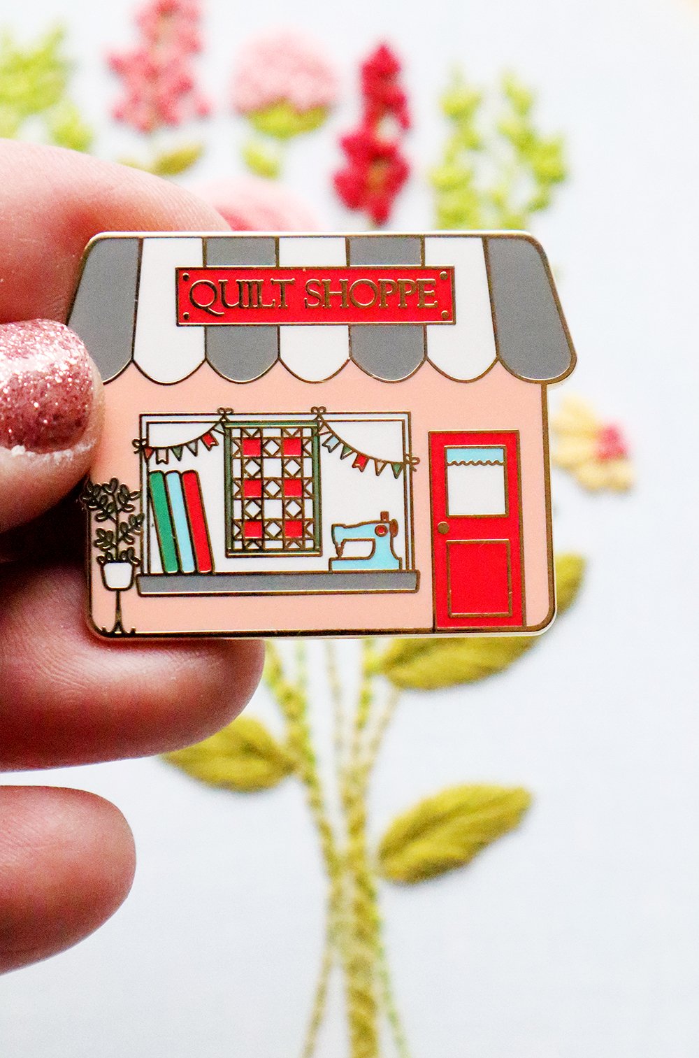 Flamingo Toes Needle Minder for Quilting - Magnetic Pin Holder for Sewing, Embroidery & Crafting - Perfect for Quilt Shops, DIY Projects & Fabric Arts