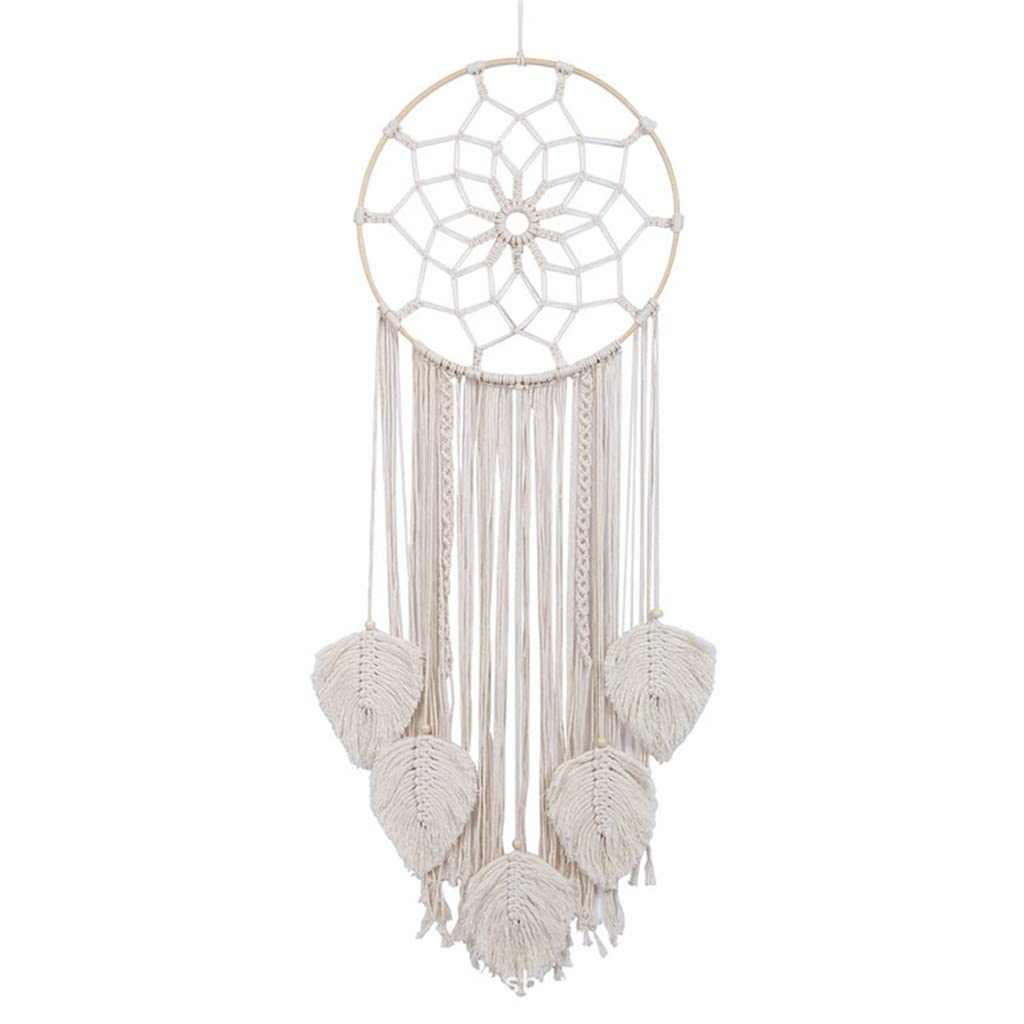 GRETD Hand-Woven Bohemian Tapestry Wall Hanging - Nordic Style Home Decor for Living Room, Bedroom & Dorm - Beige Woven Wall Art for Boho Chic Interior Design