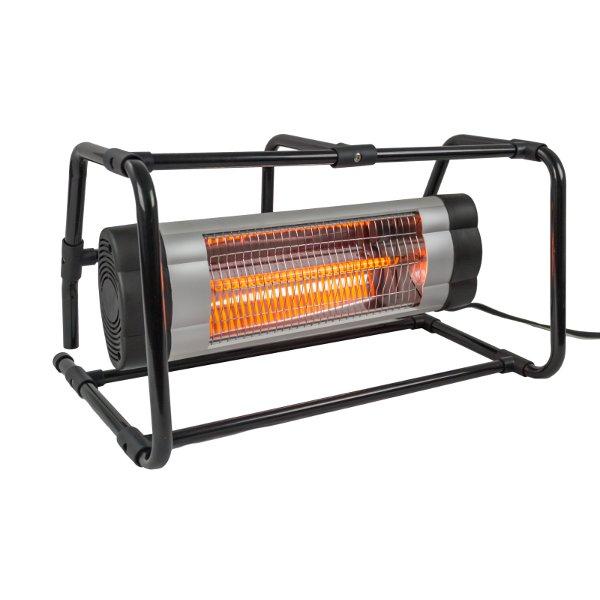 Electric Ground Cage Heater for Outdoor Patio & Garage - Portable Heating Solution for Winter, Camping & Workspaces