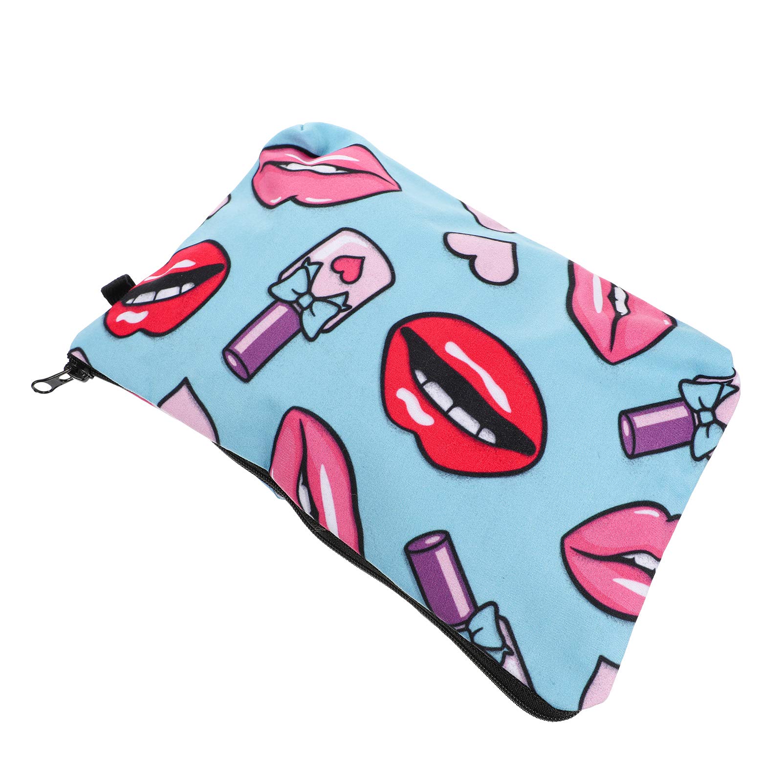 3D Printed Polyester Makeup Bag - Waterproof Cosmetic Organizer for Travel, Storage & Daily Use | Portable Lipstick & Beauty Essentials Case | Perfect for Gym, Vacation & On-the-Go Touch Ups