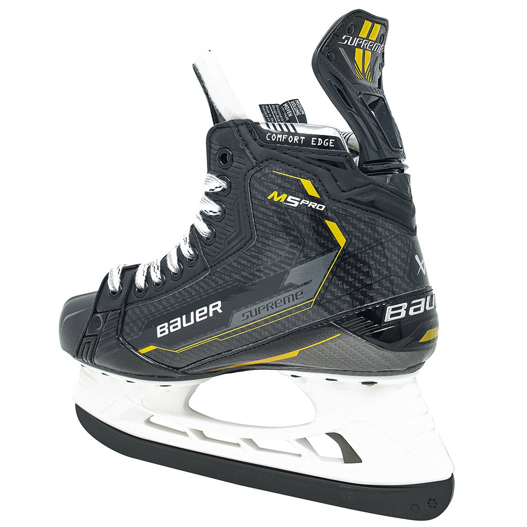 Bauer Supreme M5 Pro Intermediate Ice Hockey Skates - High-Performance Skates for Youth & Teen Players - Perfect for Competitive Games & Practice Sessions