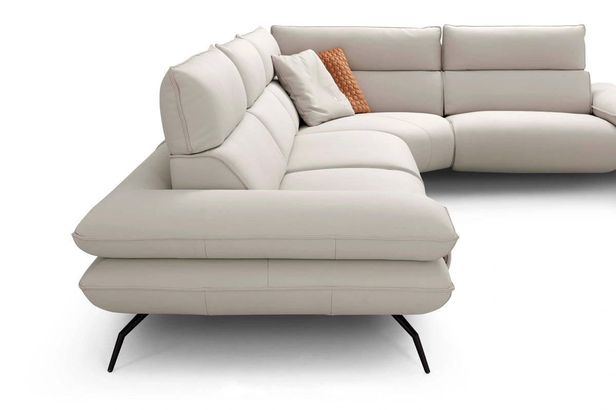 INCANTO I861 4-Piece Sectional Sofa Set - Modern L-Shaped Couch with Chaise for Living Room, Family Room & Apartment