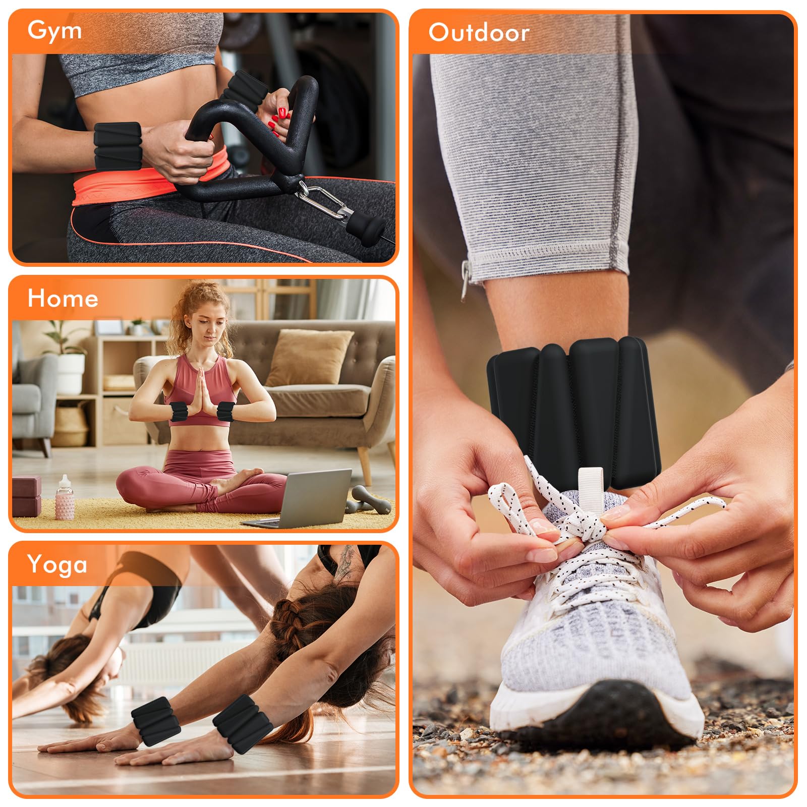 Adjustable Wrist & Ankle Weights for Women & Men - 1LB Each (Set of 2) - Perfect for Home Gym, Running, Yoga & Strength Training - Lightweight Fitness Accessories for Cardio, Toning & Rehabilitation Workouts