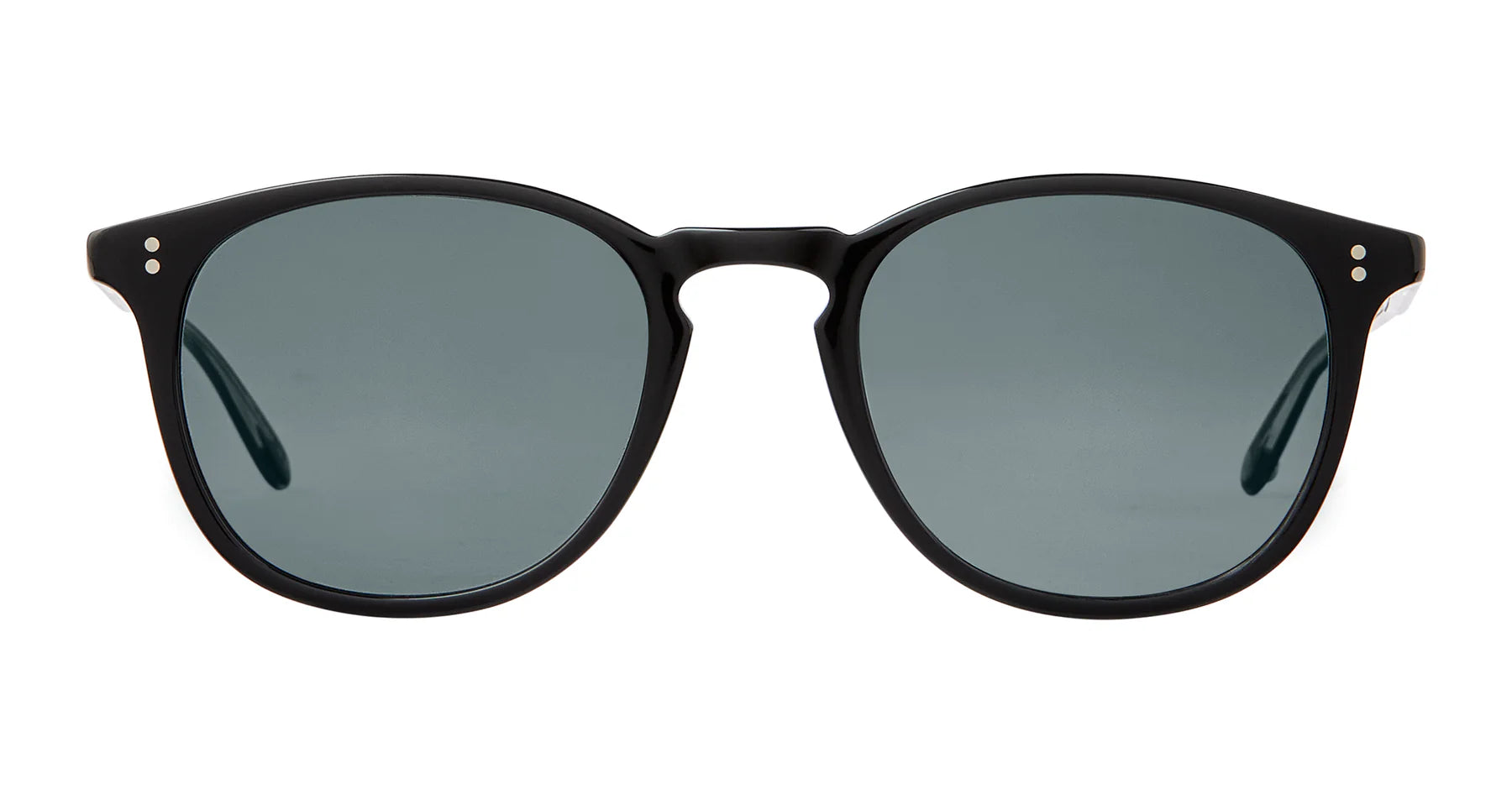Garrett Leight Kinney 2007 Black Semi Flat Pure Blue Smoke Sunglasses - Stylish UV Protection for Men & Women - Perfect for Outdoor Activities, Driving & Fashion Accessories