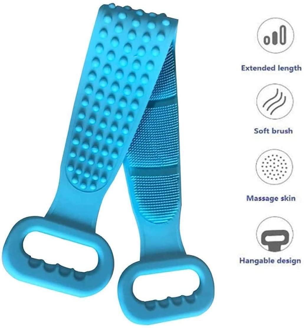 Premium Silicone Body Scrubber - Exfoliating Bath Brush for Dead Skin Removal & Smooth Skin | Ideal for Shower, Spa, and Daily Skincare Routine