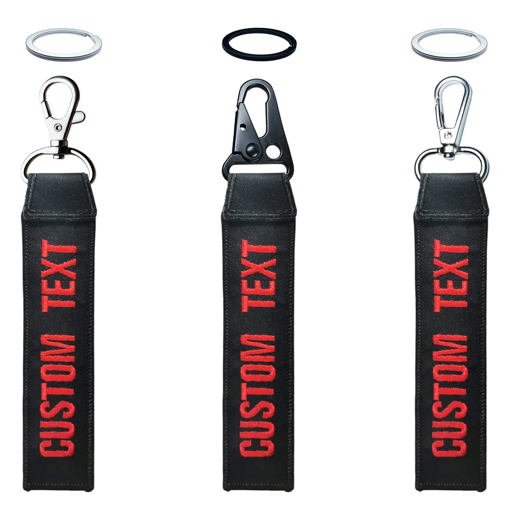 Customized Keychain with Name & Number - Personalized Key Ring Accessories for Luggage, Crates, Belts & Gear | Perfect for Travel, Sports & Everyday Use