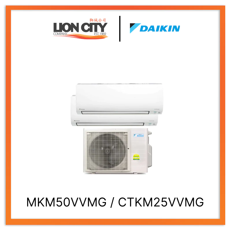 Daikin Ismileeco System 2 Air Conditioner (9K BTU x2) - Energy Efficient Inverter AC with Free Installation - Perfect for Bedrooms and Living Rooms
