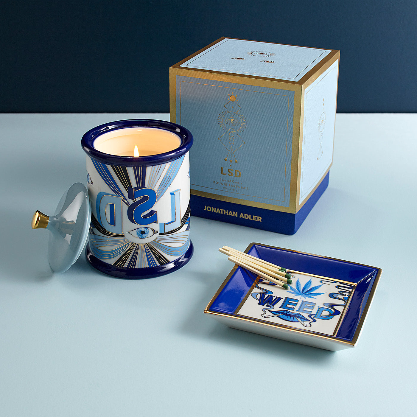 Premium LSD-Inspired Scented Candle - Aromatherapy for Relaxation & Meditation - Perfect for Yoga, Spa & Home Decor