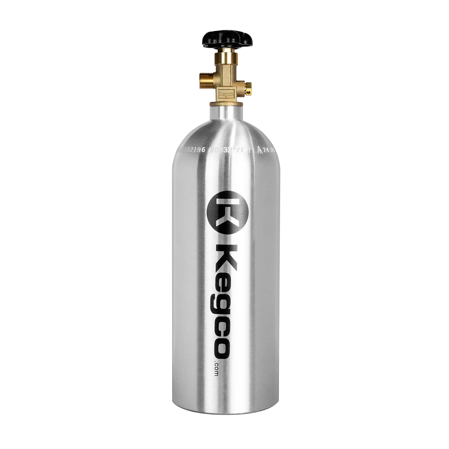 5 lb. Aluminum CO2 Tank - Compressed Gas Air Cylinder for Homebrewing, Aquariums & Soda Makers - Portable & Lightweight