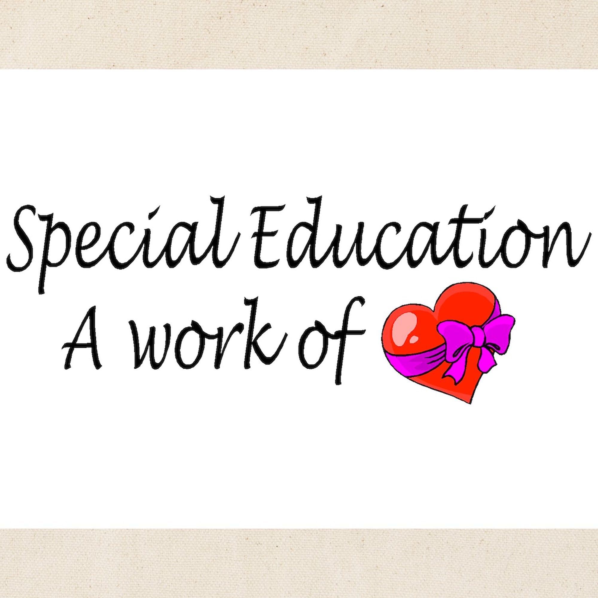 Special Education Teacher Tote Bag - Natural Canvas Reusable Shopping Bag for School, Work & Groceries | Durable & Eco-Friendly Gift for Educators
