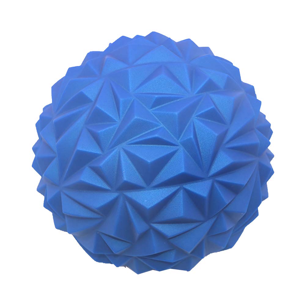 SoFull Inflatable Spiky Massage Ball - Foot Massager & Yoga Balance Trainer for Pain Relief, Plantar Fasciitis & Fitness - Blue (Perfect for Home Workouts, Office Stress Relief & Post-Workout Recovery)