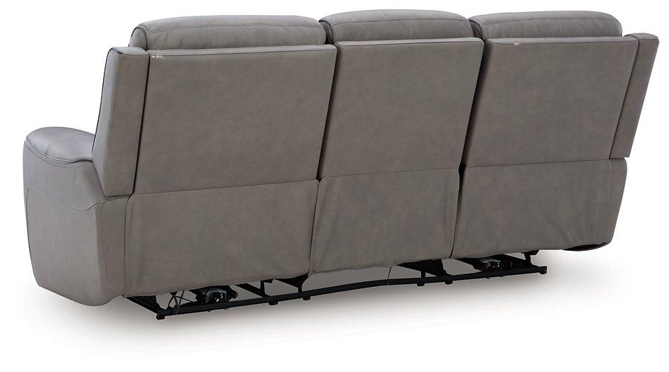 5Z Comfort Power Reclining Sofa - Modern Electric Recliner with USB Charging Ports, Cup Holders & Lumbar Support - Perfect for Living Room, Home Theater & Family Relaxation
