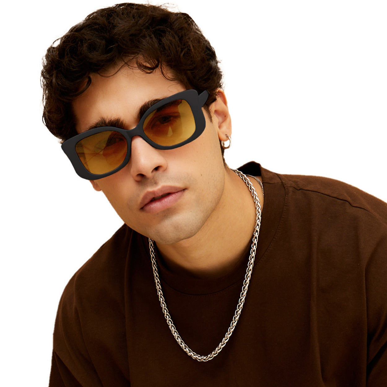 Empress Black & Yellow Prescription Glasses - Stylish & Durable Eyewear for Men & Women | Perfect for Reading, Driving & Outdoor Activities