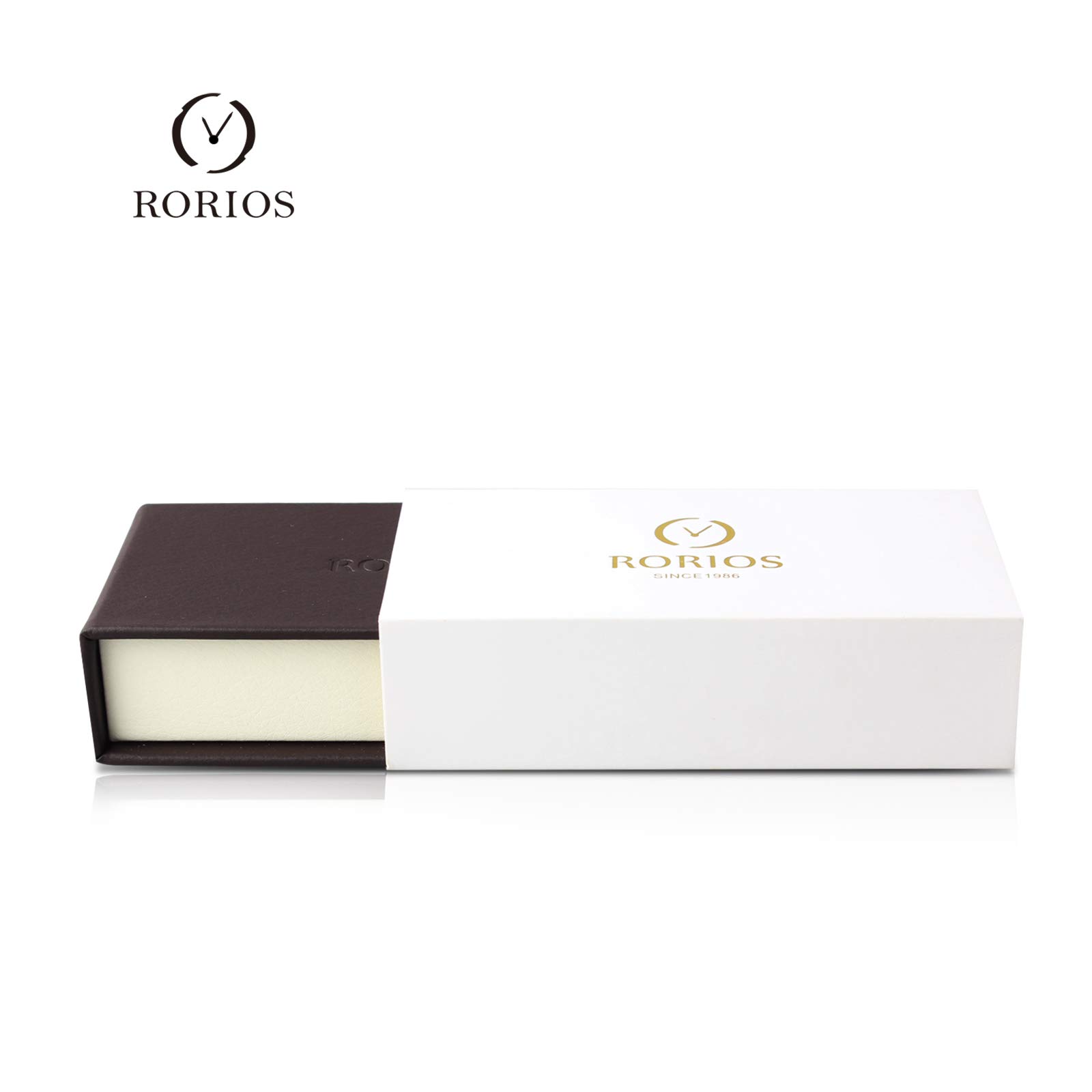 RORIOS Women's Watch - Flower Dial Stainless Steel Mesh for Everyday Elegance