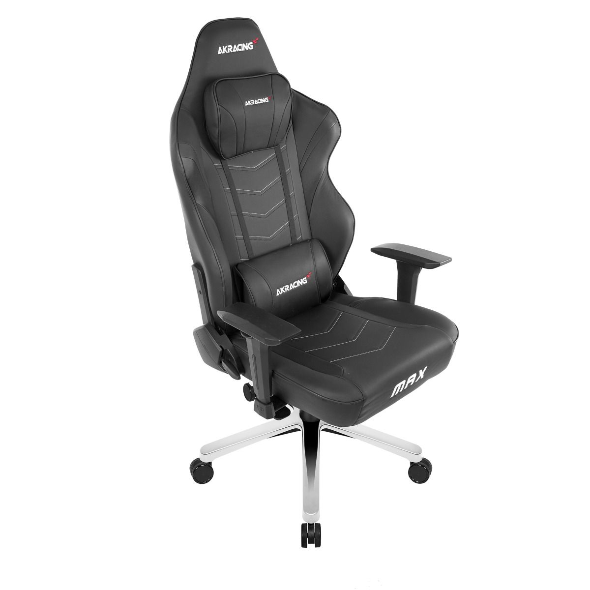 AKRACING MAX Series Ergonomic Gaming Chair - Black, High Back Racing Style with Adjustable Lumbar Support & Headrest - Perfect for PC Gaming, Office Work & Home Theater Seating
