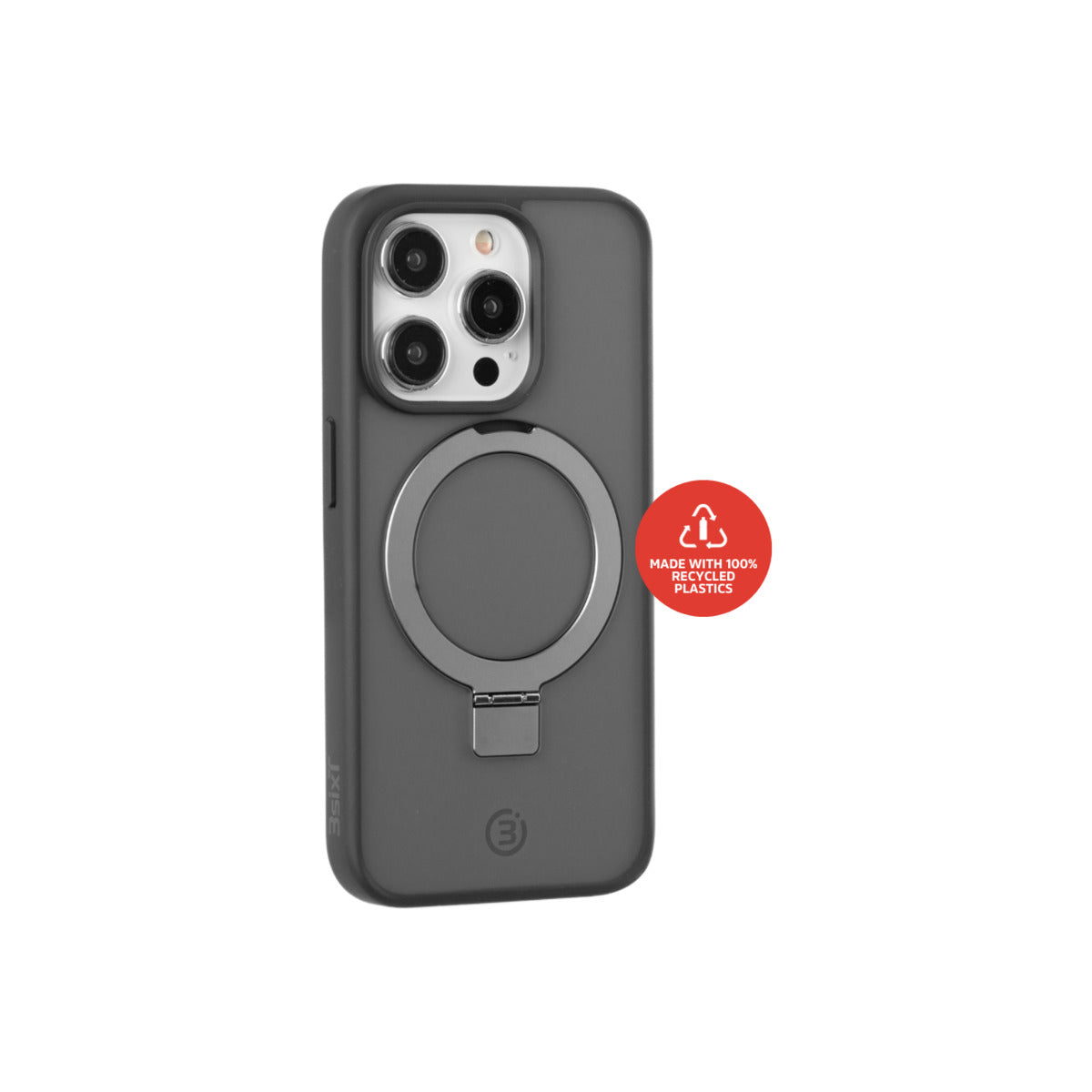 3sixT Neo Stand for Apple iPhone 15 Pro - Premium Phone Holder with Adjustable Angle, Durable Black Design - Perfect for Desk, Office, Home & Car Use