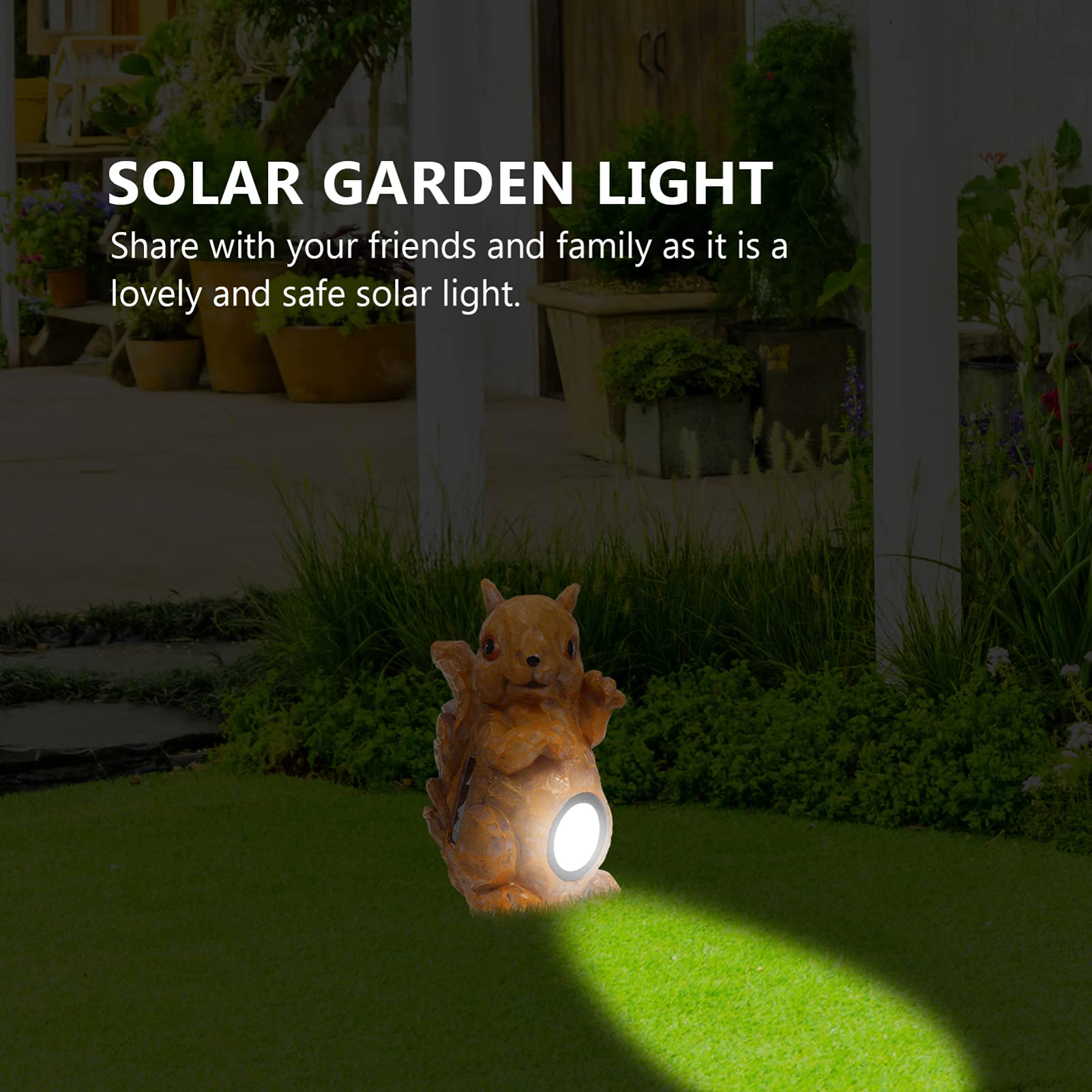 Uonlytech Solar Powered LED Garden Light - Waterproof Outdoor Spotlight with Cartoon Design for Yard, Patio, and Pathway Decoration | Energy-Efficient Landscape Lighting for Gardens, Lawns, and Backyards