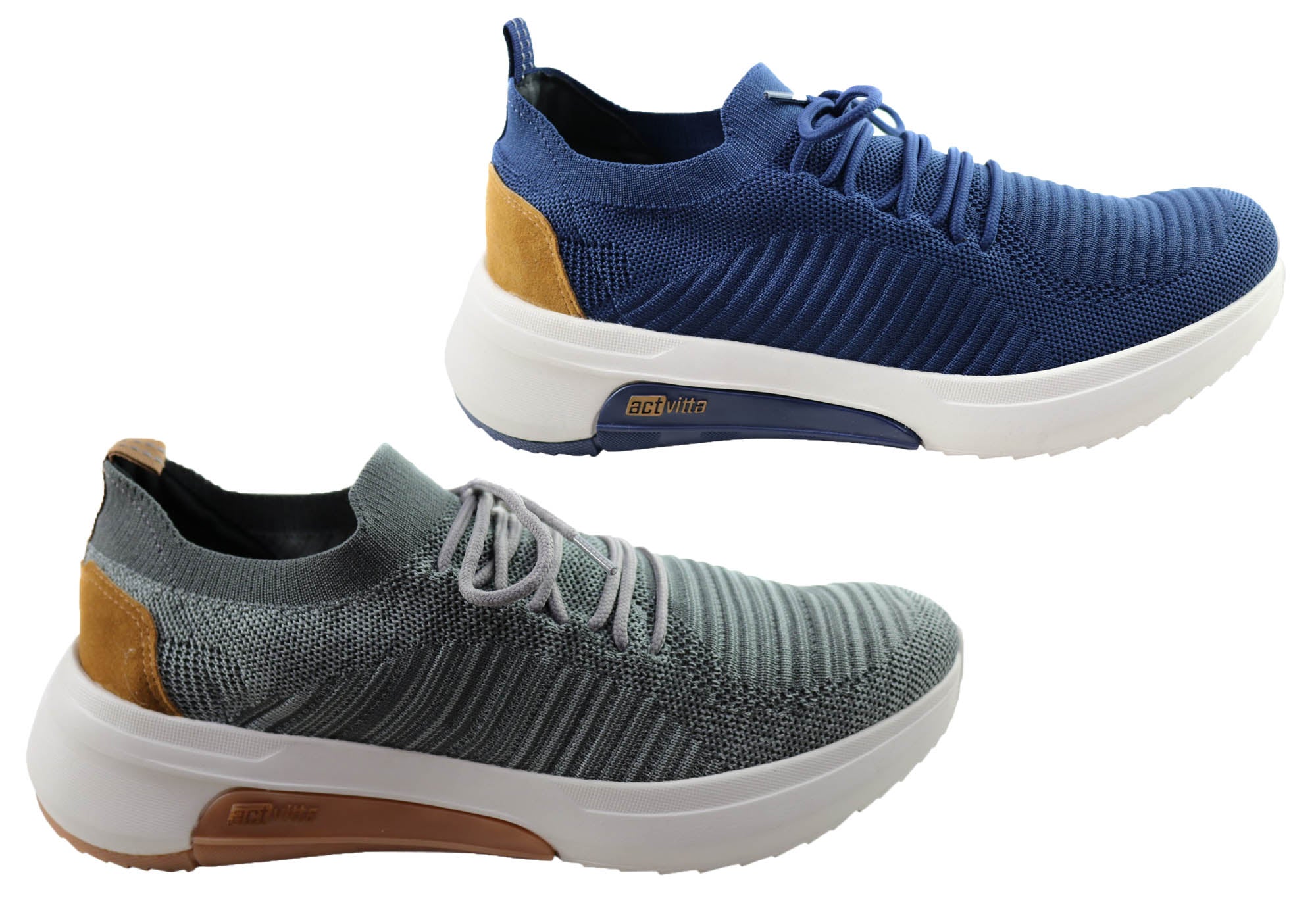 Actvitta Men's Comfortable Cushioned Running Shoes - Breathable Lightweight Sneakers for Walking, Gym & Workout - Made in Brazil