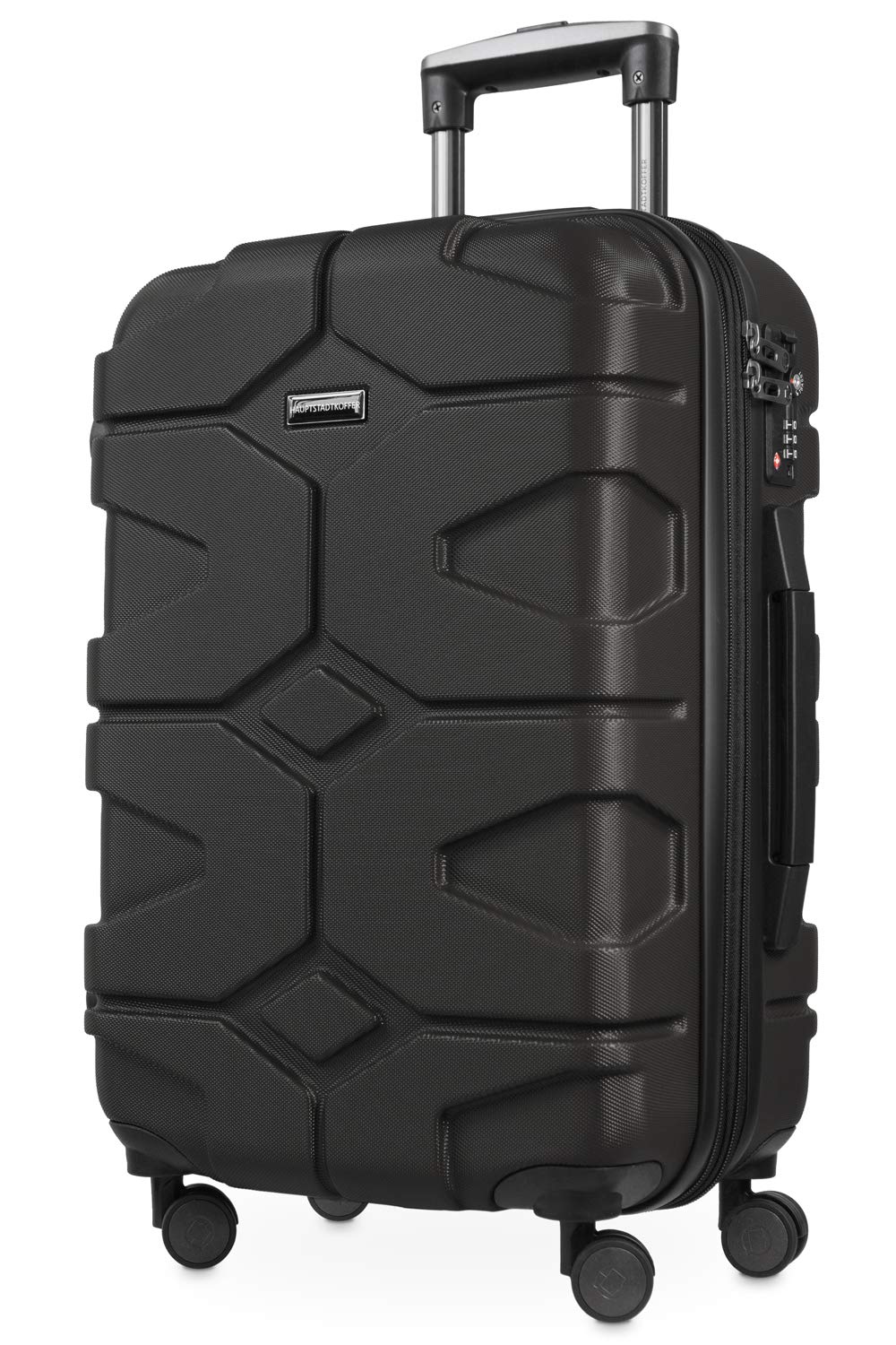 Premium 55cm Black Carry-On Luggage for Travel - Lightweight & Durable Suitcase with Smooth Wheels & TSA Lock - Perfect for Business Trips, Weekend Getaways & Airplane Cabin Use