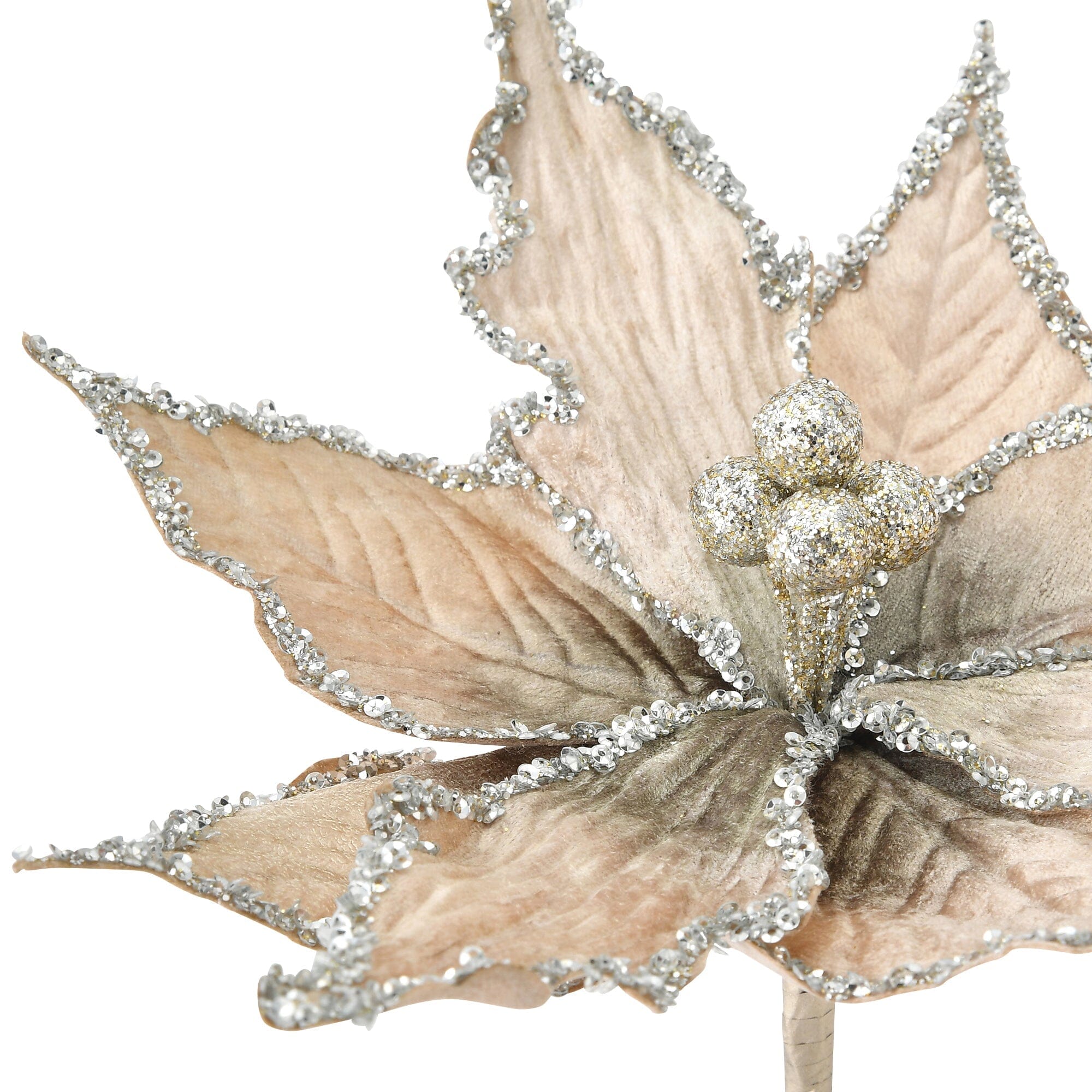 Velvet Flower Ivory Artificial Plants - Realistic Fake Flowers for Home Decor, Wedding Centerpieces, and Office Desk Decorations