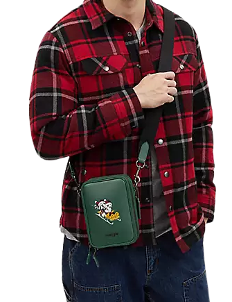 Coach Disney x Coach Stanton Crossbody Bag with Winter Motif - Stylish and Functional for Holiday Parties & Winter Travel