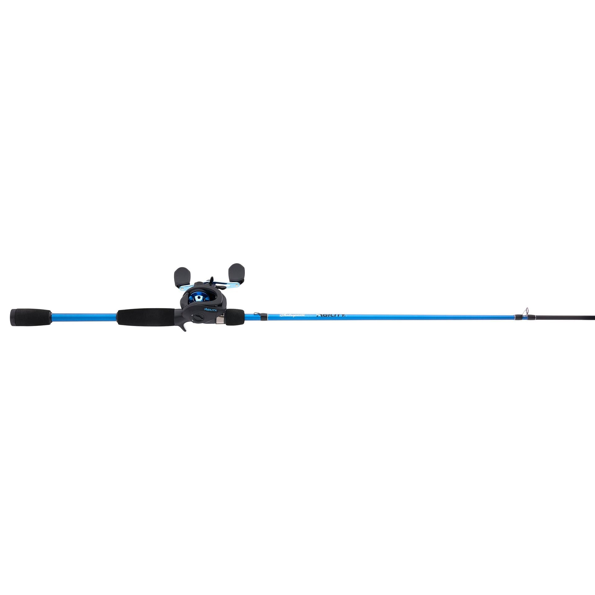 Agility® Baitcast Fishing Rod and Reel Combo - Lightweight Graphite Baitcasting Setup for Bass, Walleye, Pike Fishing | Perfect for Freshwater Lakes, Rivers, and Saltwater Shore Casting