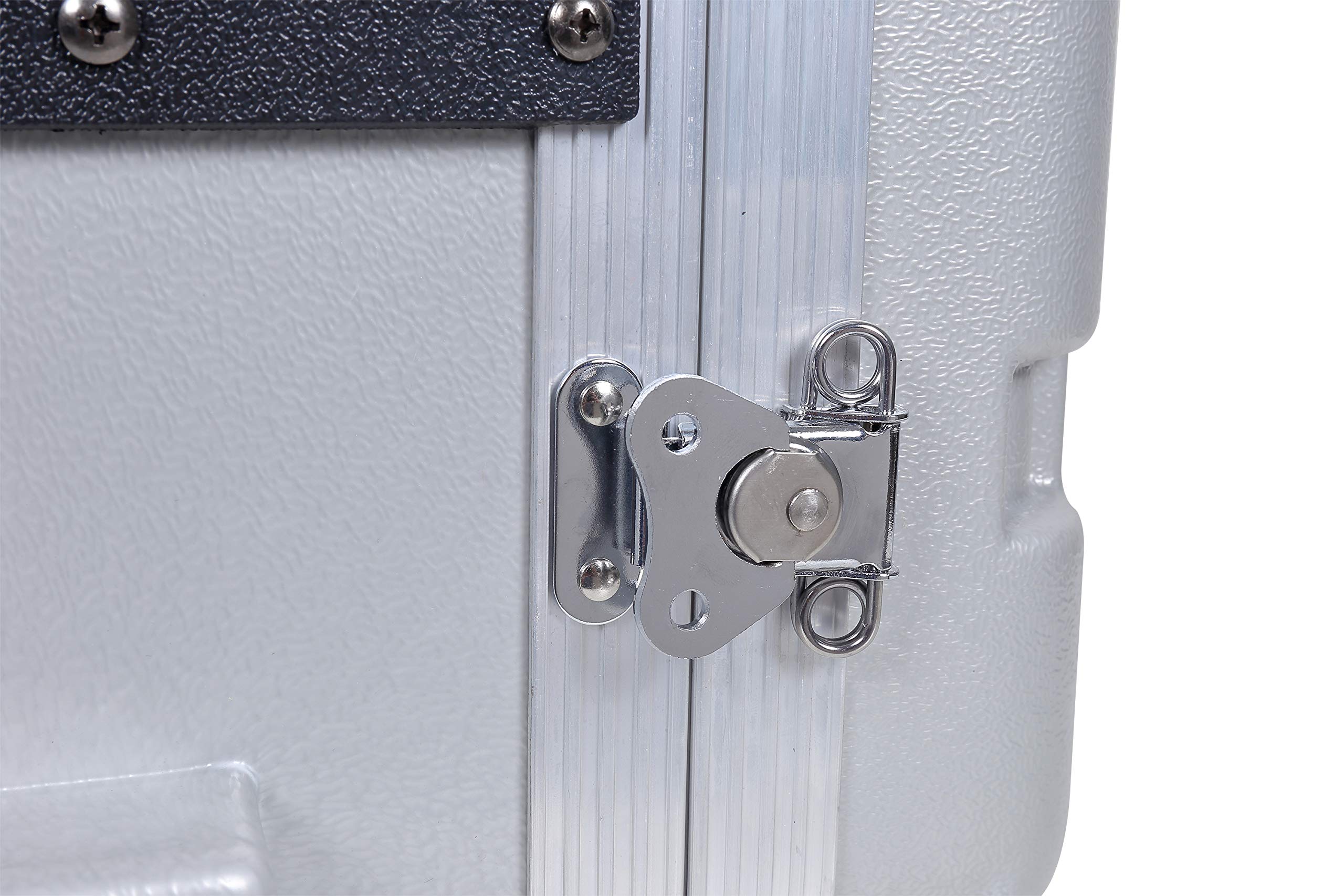 Crossrock Stackable 8U Rack Case - Heavy Duty Molded Construction with Reinforced Hardware, 19.25