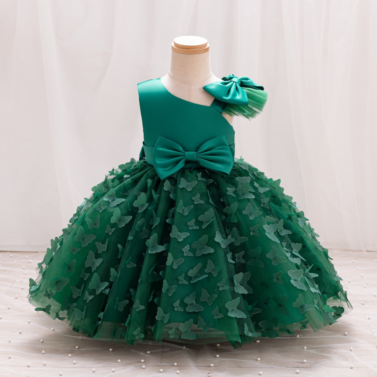 Elegant Toddler Princess Dress for Little Girls - Mesh Party Gown for Birthday, Photo Shoots & Special Occasions