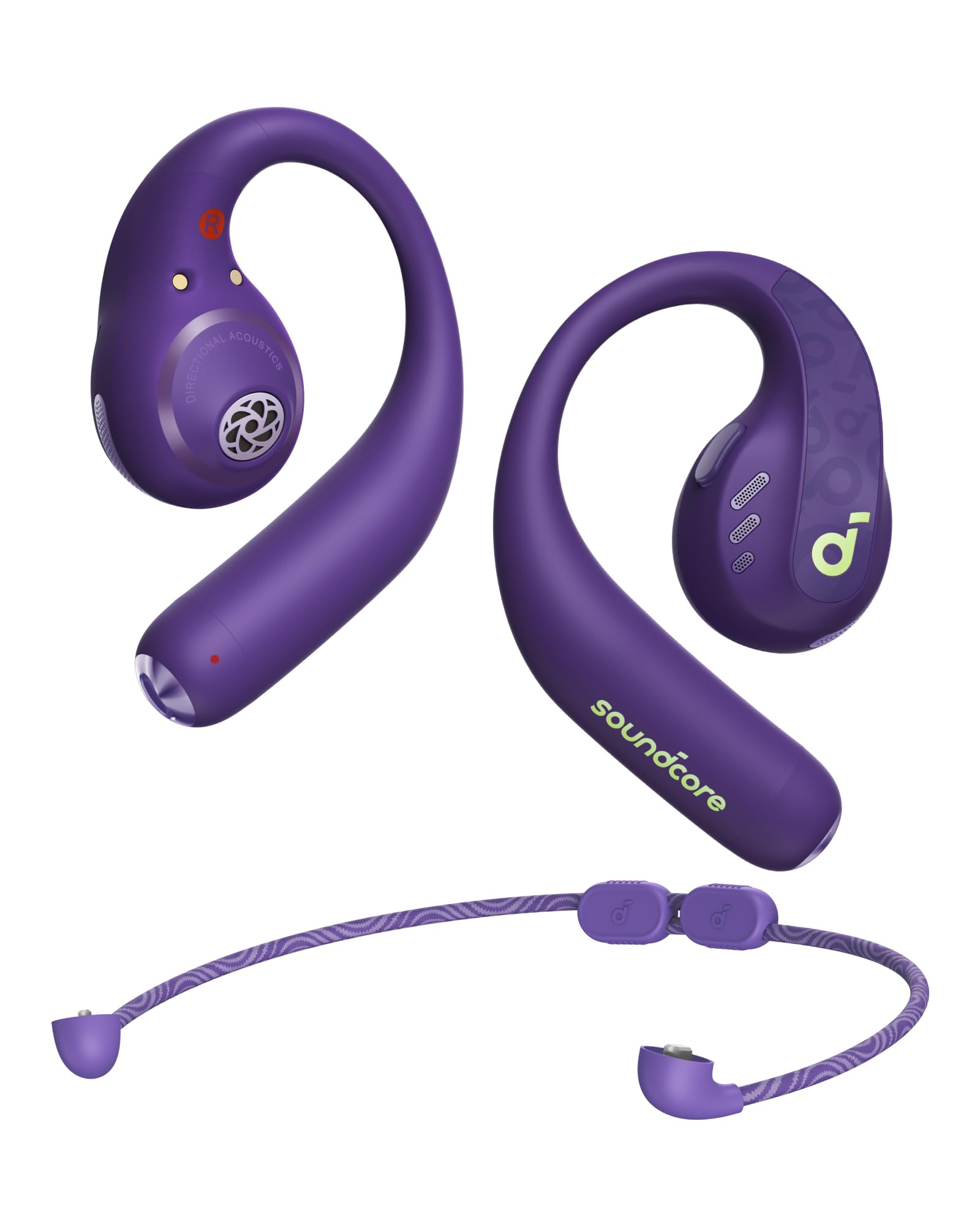 Soundcore AeroFit Pro Open-Ear Bluetooth Headphones - Wireless Sports Headphones with LDAC Audio, 46H Battery, IPX5 Waterproof, Secure Ergonomic Design for Running, Gym & Outdoor Activities (Renewed)