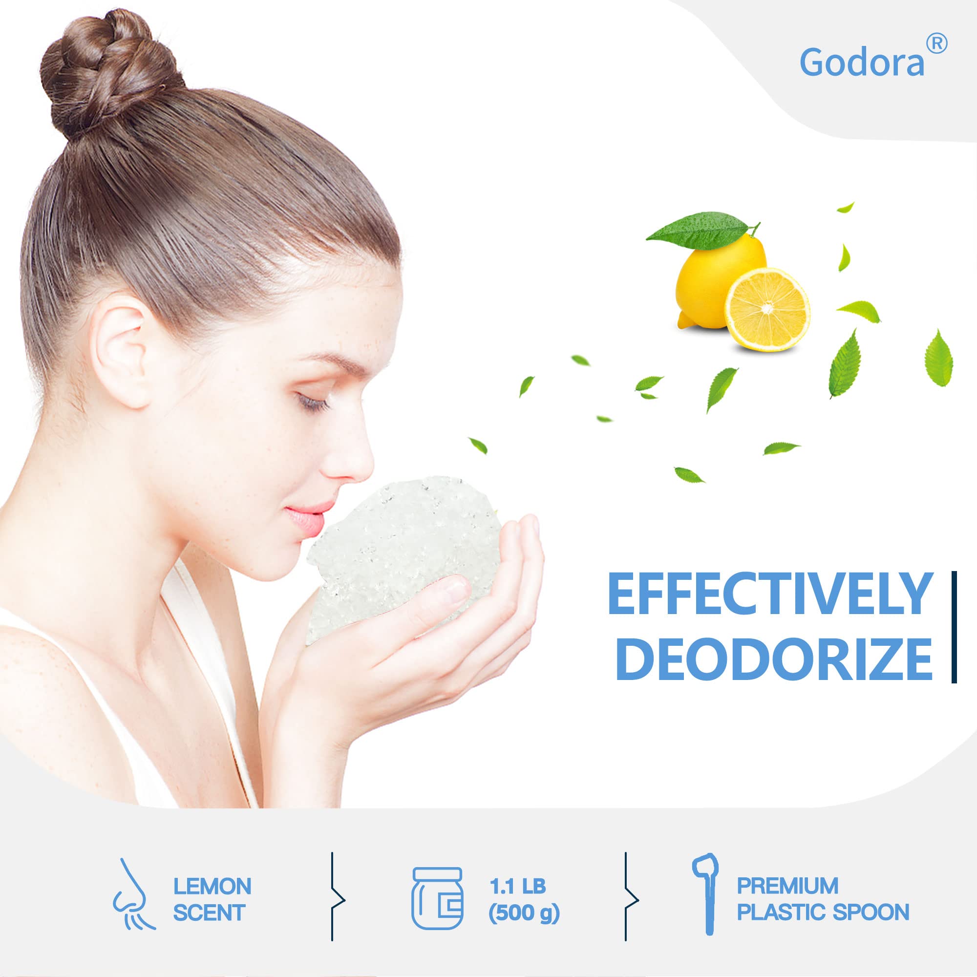 **Godora ECO-Friendly Poo Gel Powder with Spoon – Fast-Absorbing, Biodegradable Camping Toilet Chemicals for Portable Toilets, Outdoor Bedpans & Emergency Use – Ideal for Camping, RV Trips & Outdoor Adventures**