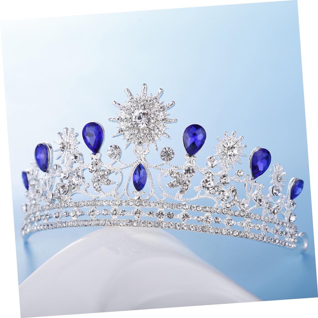 POPETPOP Baroque Luxurious Wedding Tiara Headband - Crystal Bridal Crown for Women, Brides, Princess Costume, Prom & Party Accessories | Perfect for Weddings, Pageants, Cosplay & Special Events