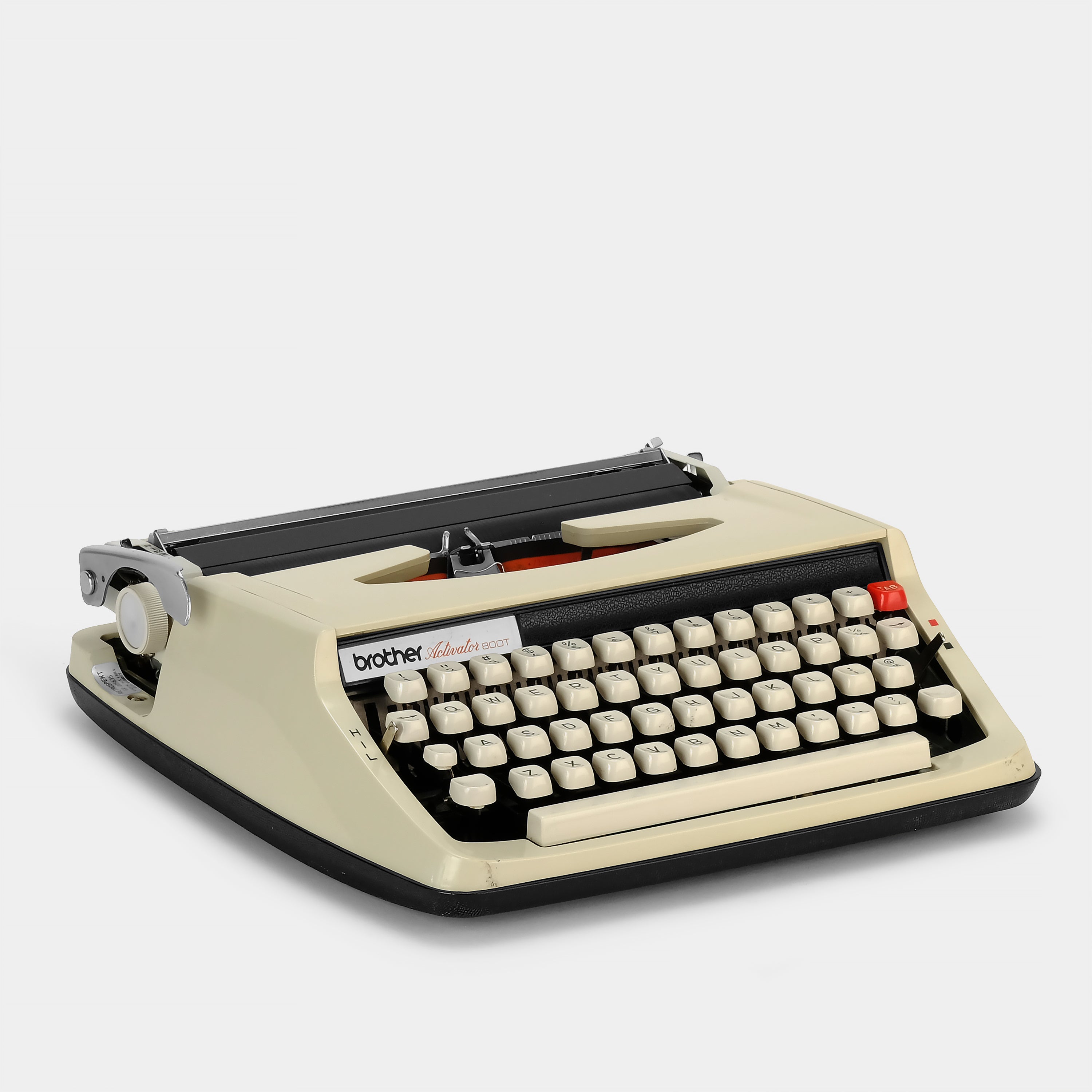 Brother Activator 800T Vintage Manual Typewriter with Carrying Case - Beige Retro Typewriter for Writers, Collectors & Creative Projects - Perfect for Home Office, Gifts & Nostalgic Typing Experience