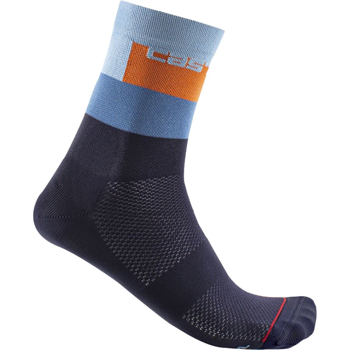 CASTELLI Men's Blocco 15 Cycling Socks - Breathable Performance Socks for Road & Mountain Biking - Perfect for Training & Racing