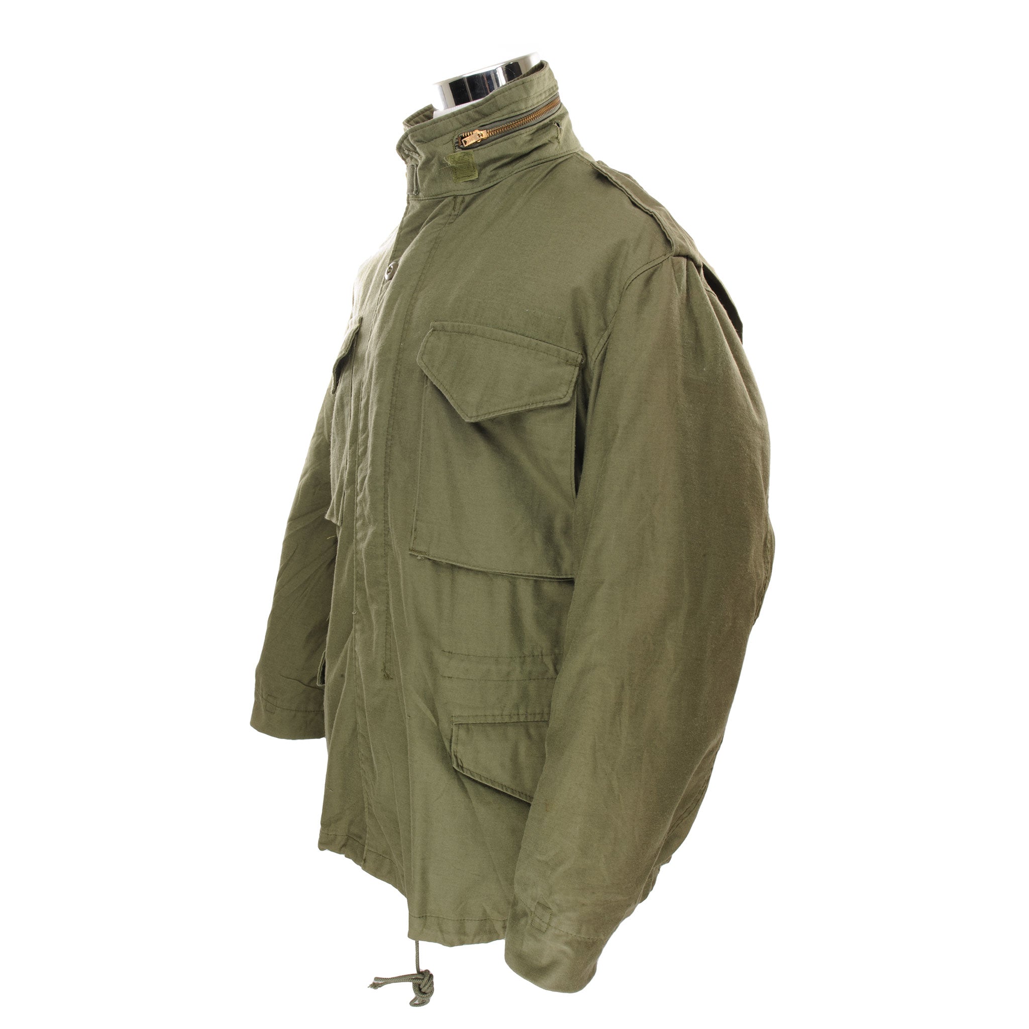 Vintage US Army M-1965 M65 Field Jacket - Medium Regular Size | Military Green Tactical Coat for Outdoor Adventures & Casual Wear