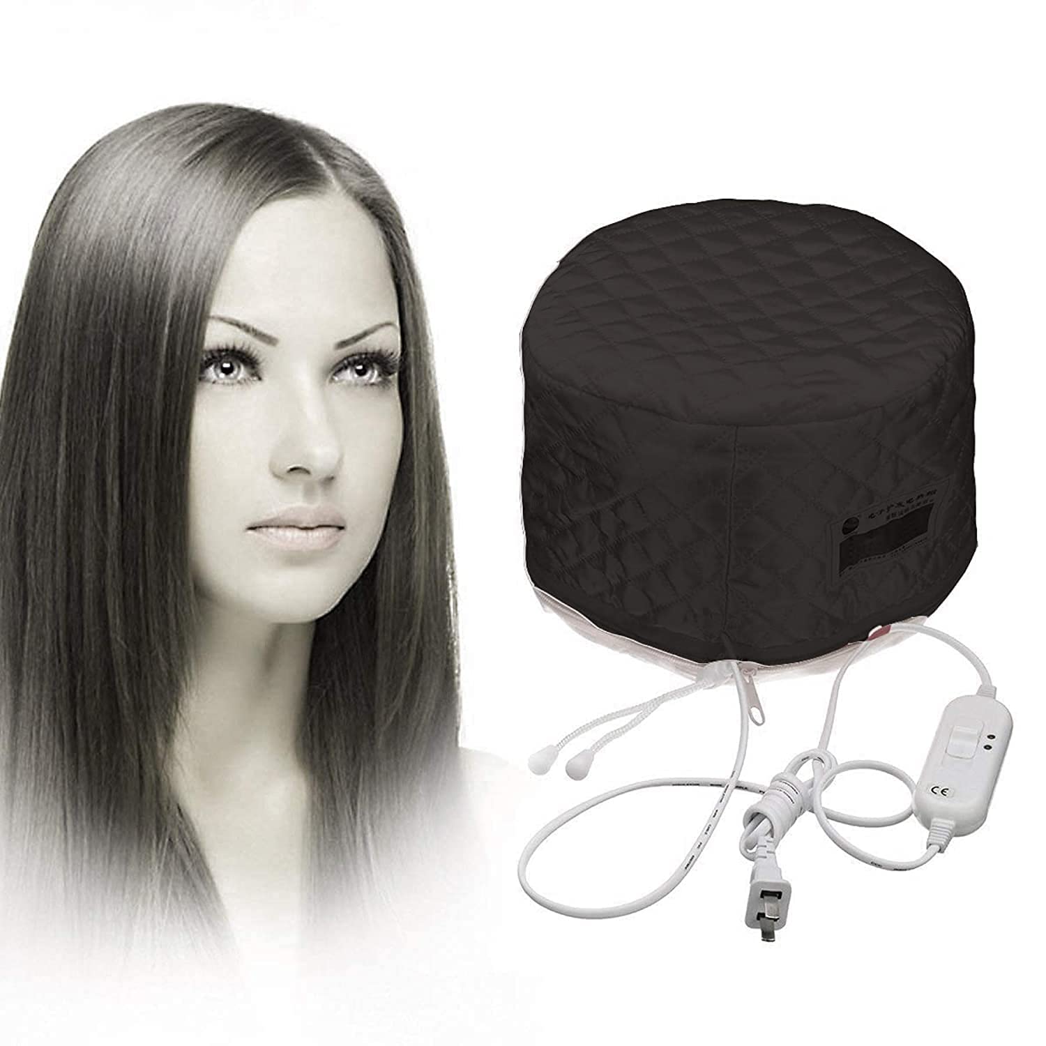 Elecsera Hair Steamer Cap - Thermal Hair Care Treatment with Beauty Steamer for Deep Conditioning & Nourishment | At-Home Spa & Salon Quality Hair Steam Therapy for Dry, Damaged Hair