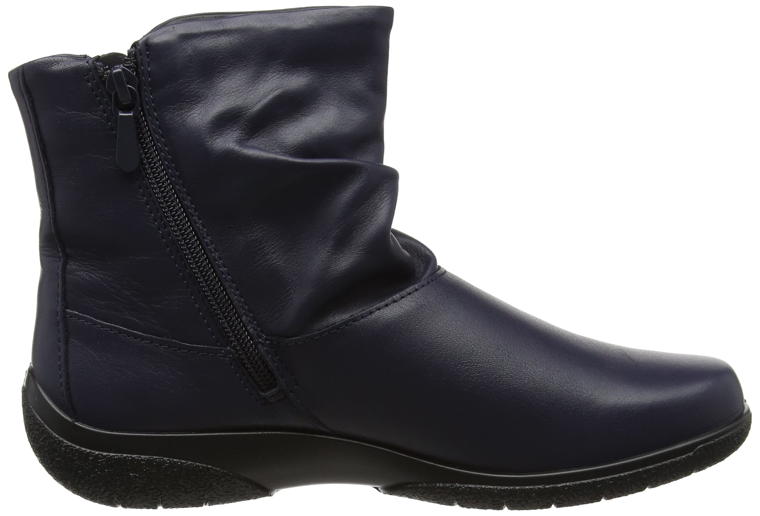 Hotter Women's Whisper Slouch Boots - Comfortable Ankle Boots for Women, Soft Leather Casual Booties with Side Zipper - Perfect for Fall, Winter & Everyday Wear