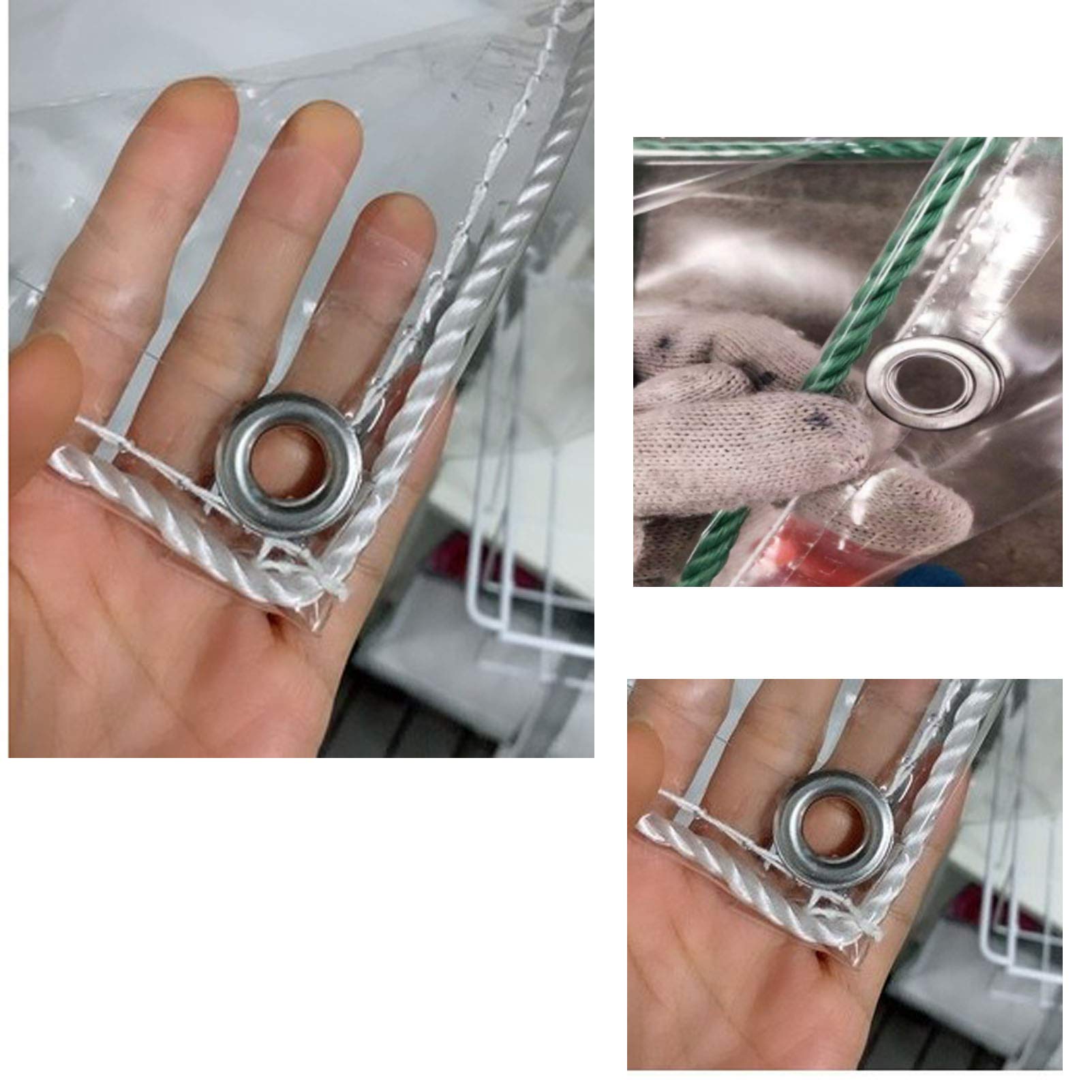 Heavy Duty Clear PVC Waterproof Tarpaulin Cover - Thickened Dustproof, Anti-Aging Plastic Tarp for Garden Furniture, Cars, Outdoor Storage | Perfect for Patio Protection, Vehicle Covers & Seasonal Storage