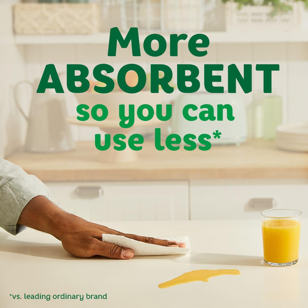 Bounty Select-A-Size Paper Towels, White, 8 Triple Rolls (24 Regular Rolls) - Ultra Absorbent & Strong for Kitchen Cleaning, Spills, and Household Use