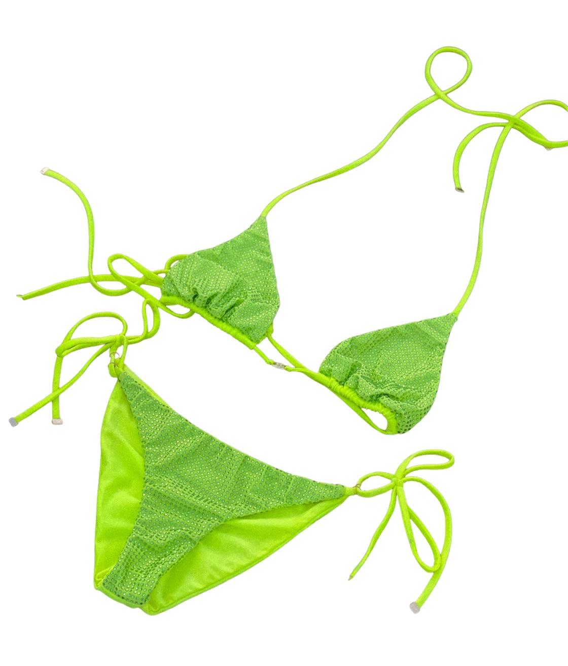 Luxury Women's Bikini Set with Swarovski Crystals - Sexy 2 Piece Thong Bikini Swimsuit for Beach, Pool & Vacation | High-End Bathing Suit for Women